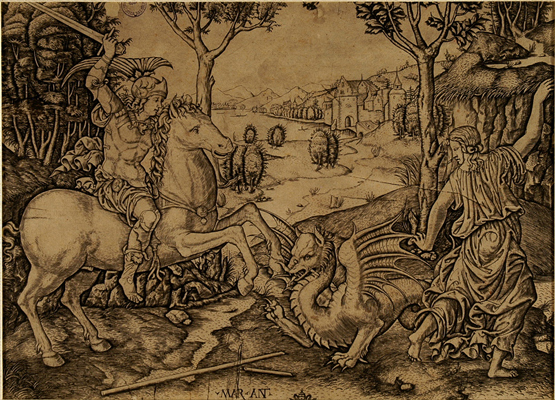 Raimondi Marcantonio - San Giorgio e il drago